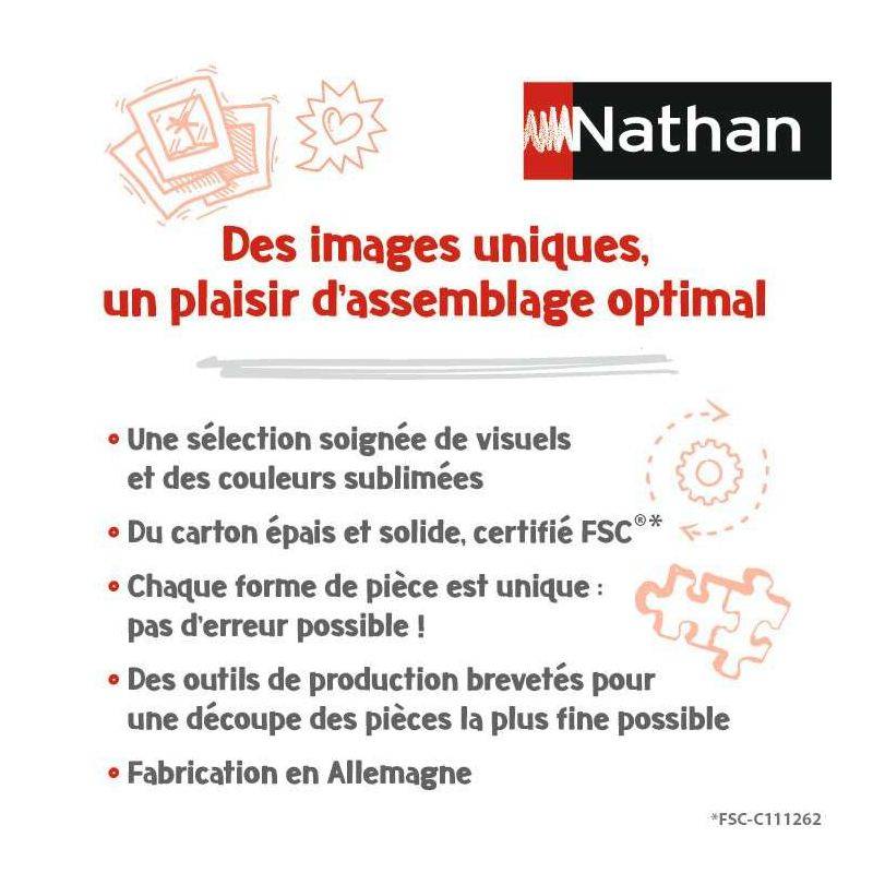 Nathan puzzle 1000 p - El herbario de bonitas flores de acuarela / Jennifer Lefèvre (Colección Carte Blanche)