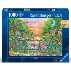 Puzzle de 1000 p - Bicicletas en Ámsterdam - Edición 50 aniversario