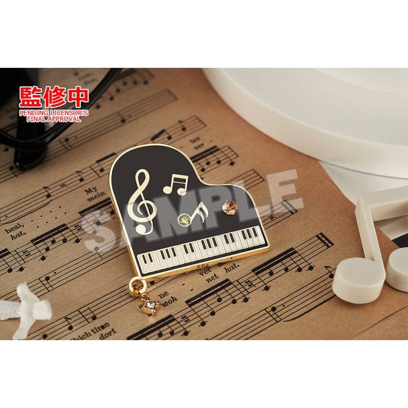 Your Lie in April Piano Brooch 7 cm