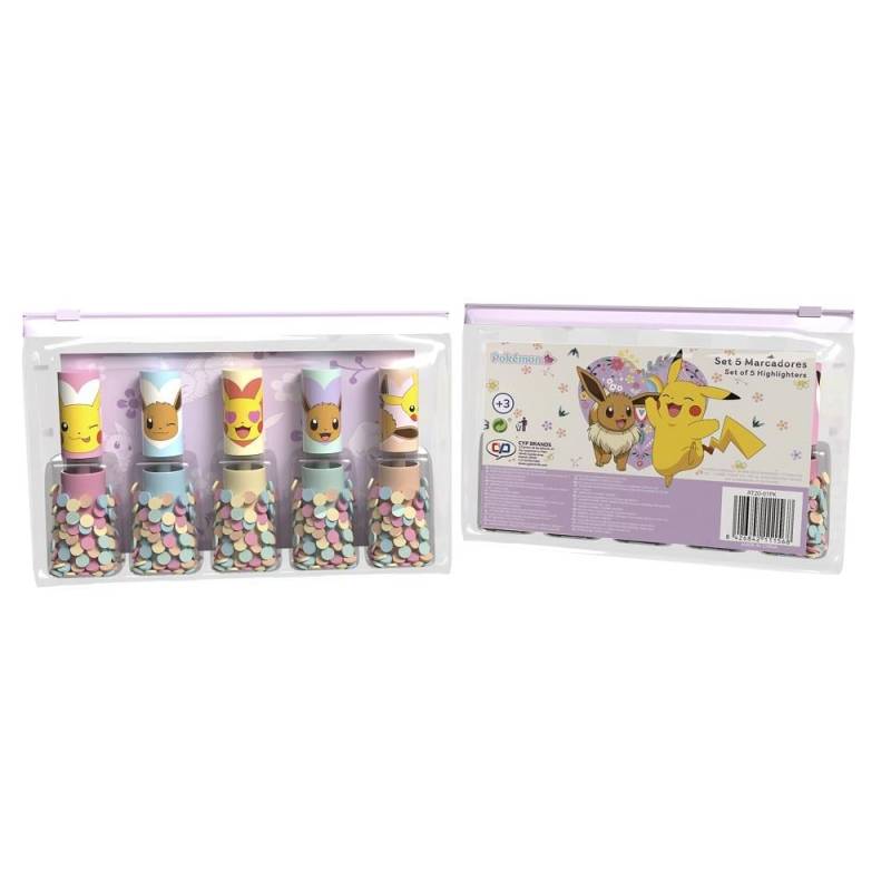 POKEMON - Flower Collection - Set of 5 Highlighters