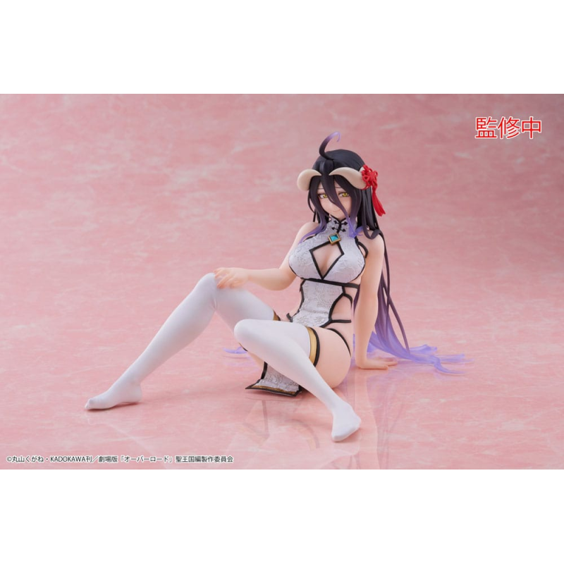 Overlord statuette PVC Desktop Cute Figure Albedo Chinese Dress Ver. 13cm