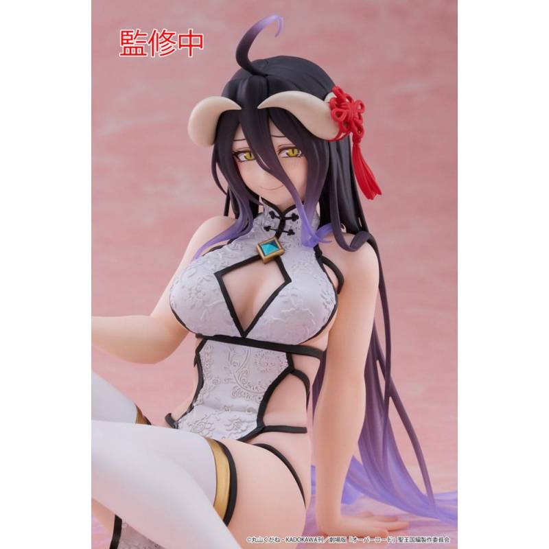 Overlord statuette PVC Desktop Cute Figure Albedo Chinese Dress Ver. 13cm