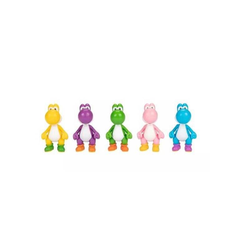 World of Nintendo Super Mario - Pack of 5 Super Mario figures Floruga, Mario and Luigi 6 cm