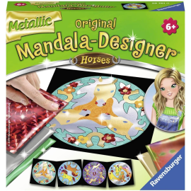  Mandala-Designer Caballos Metálicos