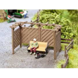 Pérgola para montar 3,2x2,5cm se vende sin banco ni figuras