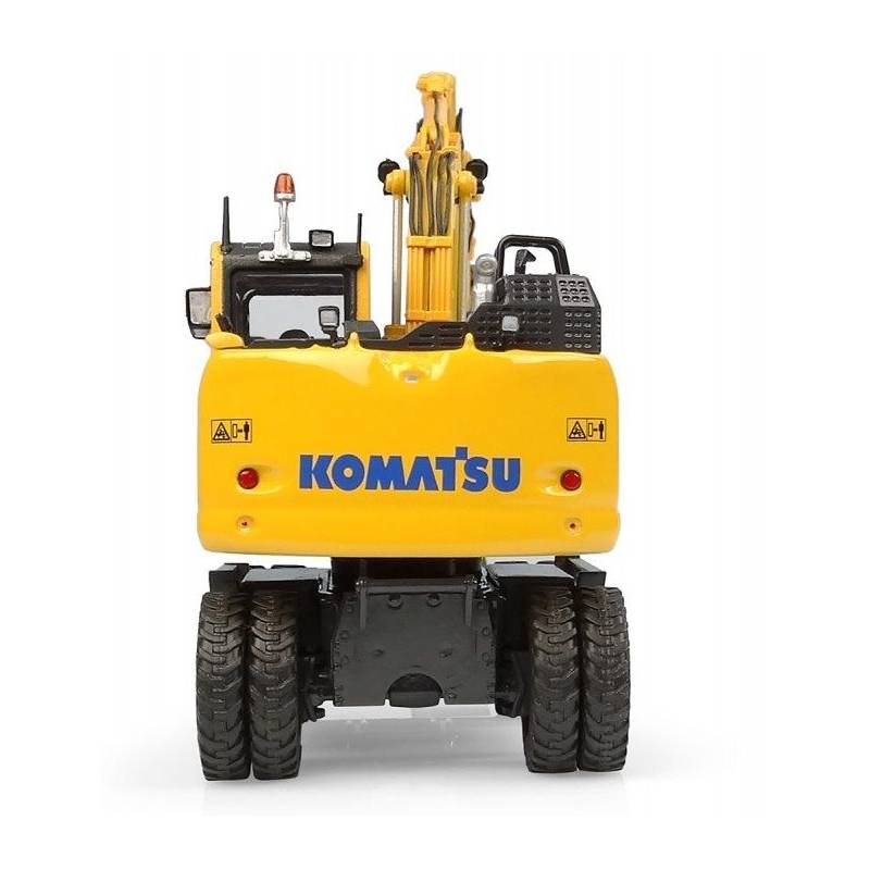 Excavadora de ruedas KOMATSU PW148-11 con cucharón y bivalva