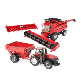 Cosechadora CASE IH AFS 8230 con tractor y remolque Magnum 380