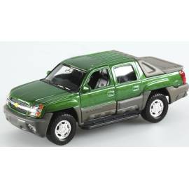 CHEVROLET Avalanche pick-up doble cabina verde juguete friccion caja dañada