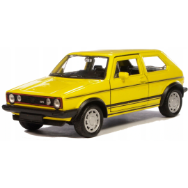 Miniatura VOLKSWAGEN Golf Gti modelo fricción amarillo