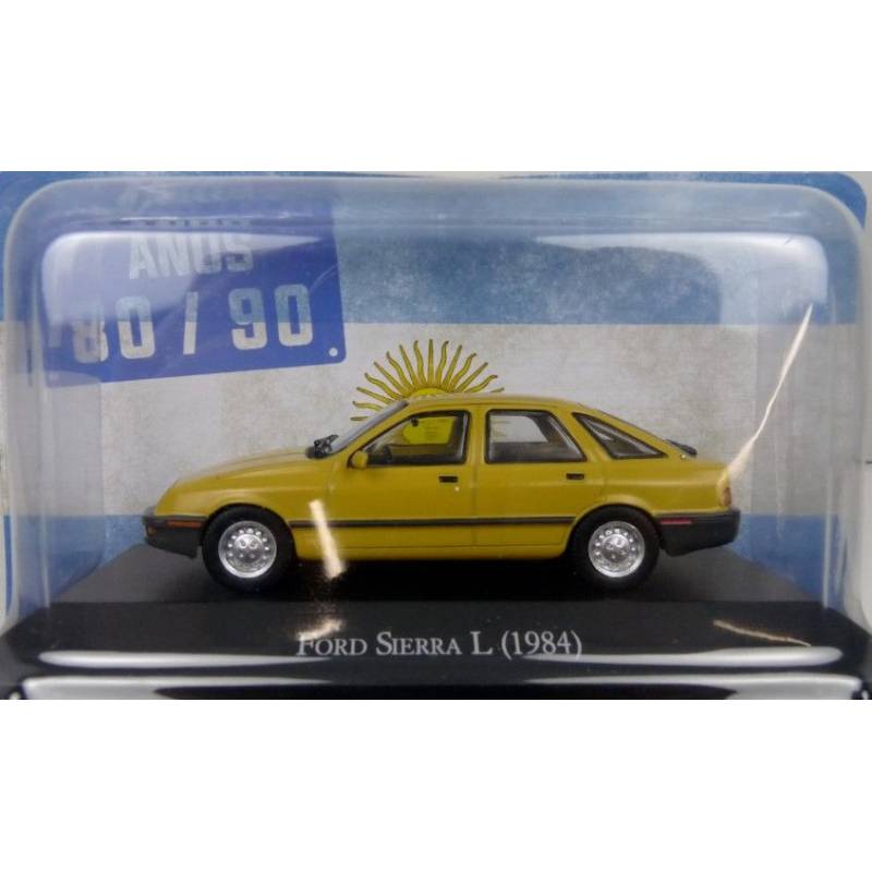 FORD Sierra I 1984 Amarillo con folleto