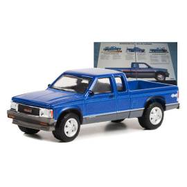 GMC Sonoma 1991 azul de la serie VINTAGE AD CARS en blister