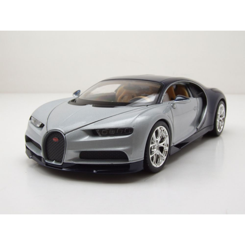 BUGATTI chiron 2017 Plata y azul