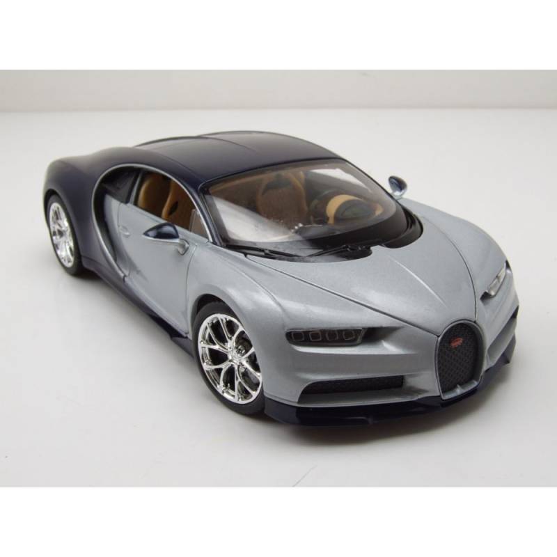 BUGATTI chiron 2017 Plata y azul