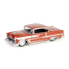 CHEVROLET Bel Air 1955 rojo de la serie CALIFORNIA LOWRIDERS en blister