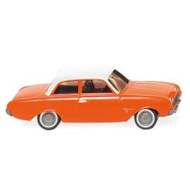 FORD 17M Naranja con techo blanco