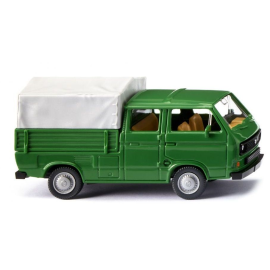 Miniatura VOLKSWAGEN T3 doble cabina verde hierba