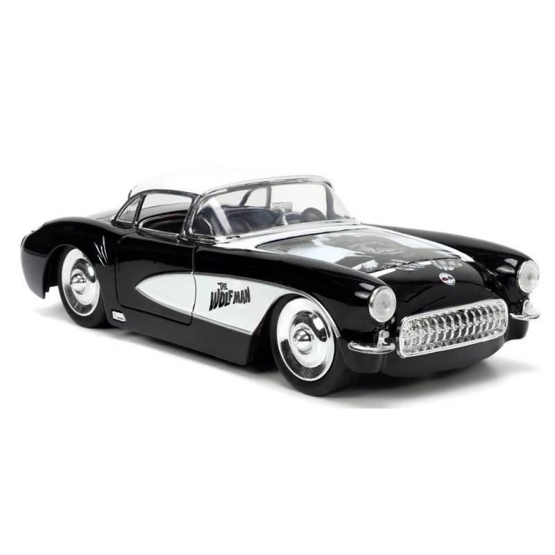 CHEVROLET Corvette con figura WOLFMAN Black 1957