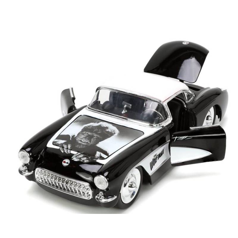 CHEVROLET Corvette con figura WOLFMAN Black 1957