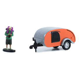 Miniatura Caravana con figura de la serie HITCCHED HOMES en blister