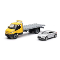 Miniatura Camión portacoches IVECO con AUDI TT gris