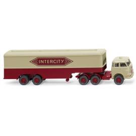 Miniatura Semirremolque MAN 6X4 Pausbacke Intercity trailer 2 ejes