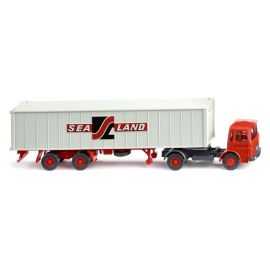 Miniatura Semirremolque contenedor MAN 4X2 Sealand trailer 2 ejes