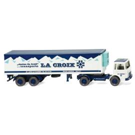 Miniatura SAVIEM 4x2 con remolque frigorífico de 2 ejes LA CROIX