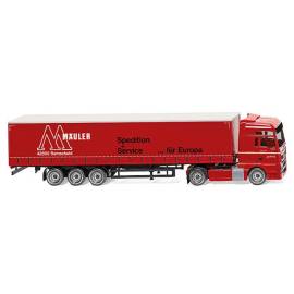 Miniatura MAN TGX Euro 6 4x2 semicubierto 3 ejes Servicio de expedición Mauler