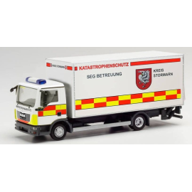 Miniatura MAN TGL con portón trasero de protección civil de Stormarn