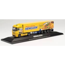 Miniatura MERCEDES Actros B. 4x2 con remolque frigorífico de 3 ejes HENGLEIN FEINKOST