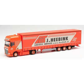 Miniatura DAF XF SSC 4x2 con remolque HEEBINK de 3 ejes