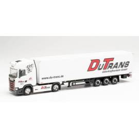 Miniatura SCANIA CS 20 HD 4x2 con remolque DUTRANS de 3 ejes