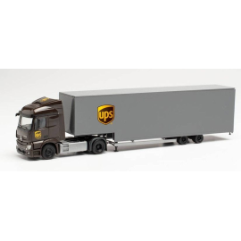 Miniatura MERCEDES Actros S. 4x2 con remolque Furgoneta 2 Ejes UPS