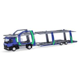 Miniatura MERCEDES BENZ Actros 4x2 con remolque portacoches de 2 ejes AVTOLOGISTIKA