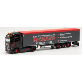 Miniatura Semirremolque piso móvil IVECO S-WAY 4X2 3 ejes BROKAMP