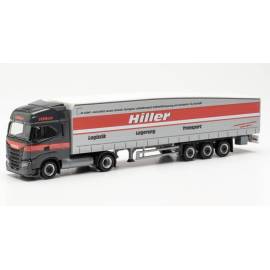 Miniatura Semirremolque IVECO S-WAY 4x2 3 ejes HILLER LOGISTIK