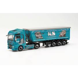 Miniatura MAN TGX XXL E6C 4x2 con volquete 3 ejes KS Containerdienst