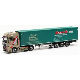 Miniatura MAN TGX GX 4x2 con remolque frigorífico BUCK de 3 ejes