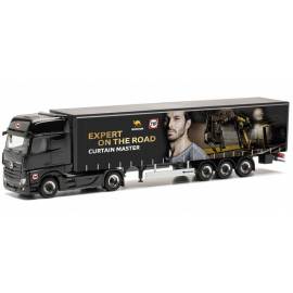 Miniatura MERCEDES-BENZ Actros G. 4x2 con remolque WIELTON/ TIP de 3 ejes