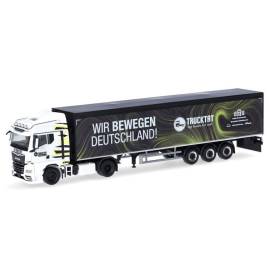 Miniatura MAN TGX GM 4x2 con remolque TRUCKTAT de 3 ejes