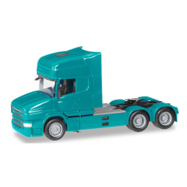 Miniatura SCANIA Hauber Topline 6x4 Turquesa