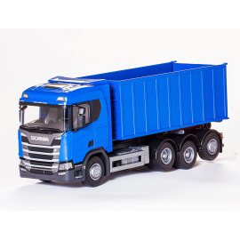 Miniatura SCANIA CR 8x4 azul