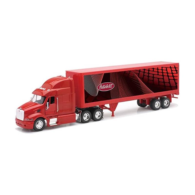 Camión en miniatura PETERBILT M.387 6x4 con semi 2 ejes Escala: 1/32