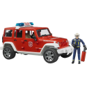 Vehículo de bomberos en miniatura JEEP Wrangler Bombero con personaje Escala: 1/16