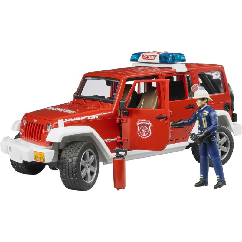 BRUDER JEEP Wrangler Bombero con personaje Escala: 1/16