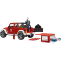 BRU2528 JEEP Wrangler Bombero con personaje Escala: 1/16