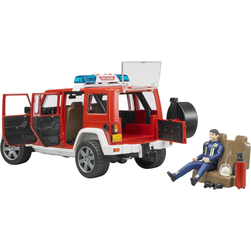 JEEP Wrangler Bombero con personaje Escala: 1/16