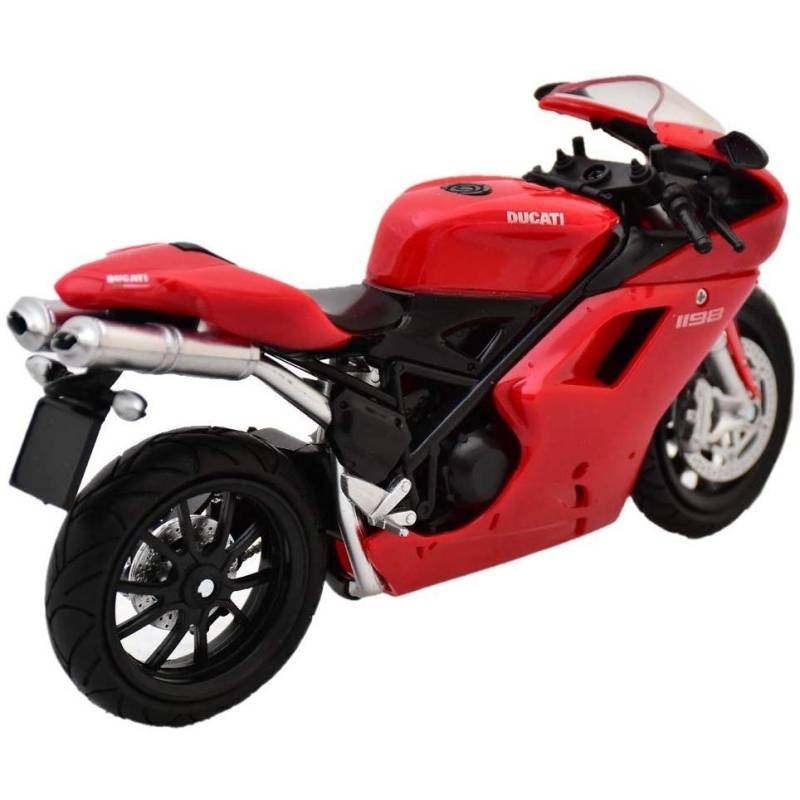 Motocicleta en miniatura DUCATI 1198 Rojo