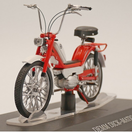 Miniatura Ciclomotor DEMM Dick-Matic 1972 rojo y blanco