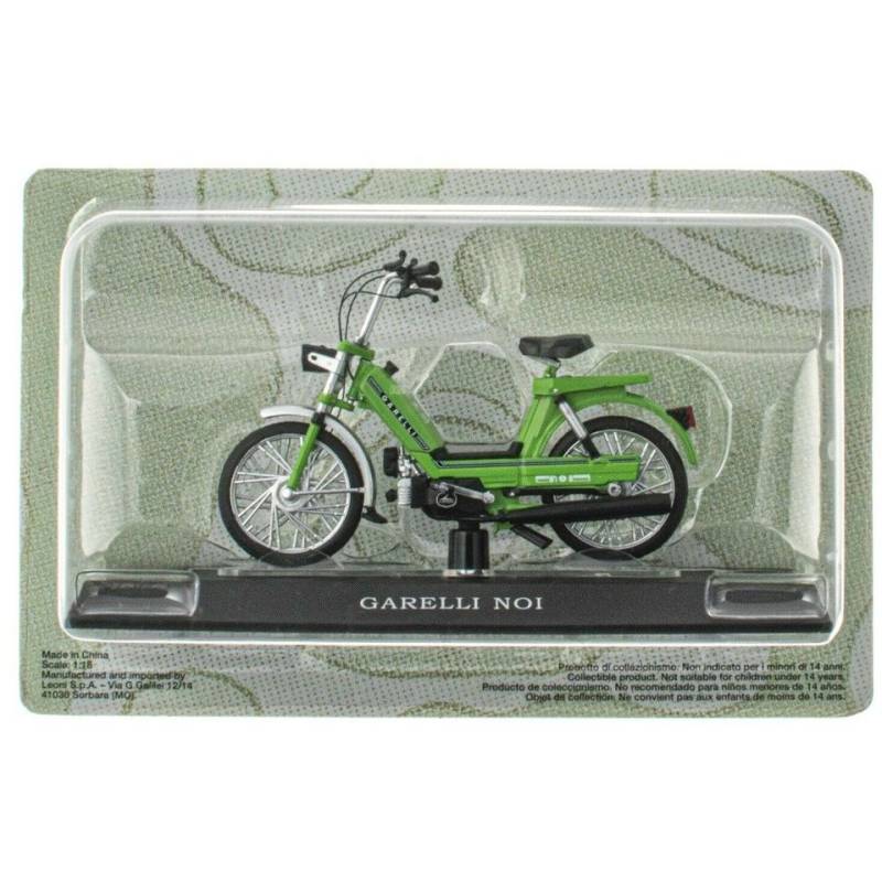 Motocicleta en miniatura Ciclomotor verde GARELLI NOI 1979